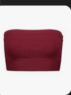 Rick Owens Strapless Bandeau Top - Burgundy